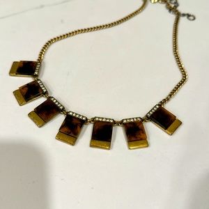 J. Crew Tortoise Statement Necklace